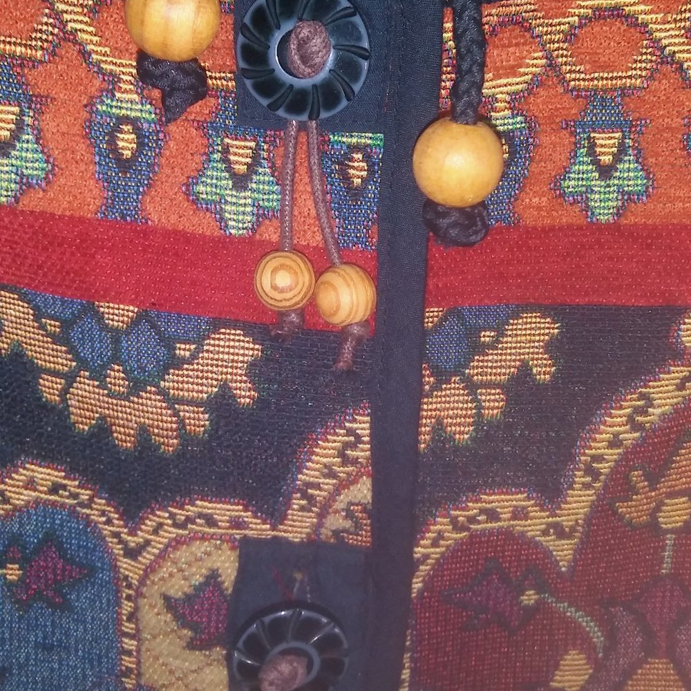 Flashback Tapestry Statement Embroidered Jacket 1… - image 8